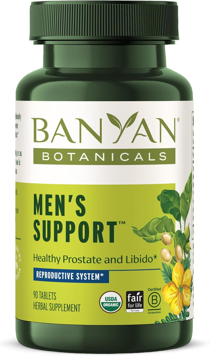 mens support tablets | certified organic | 90 count