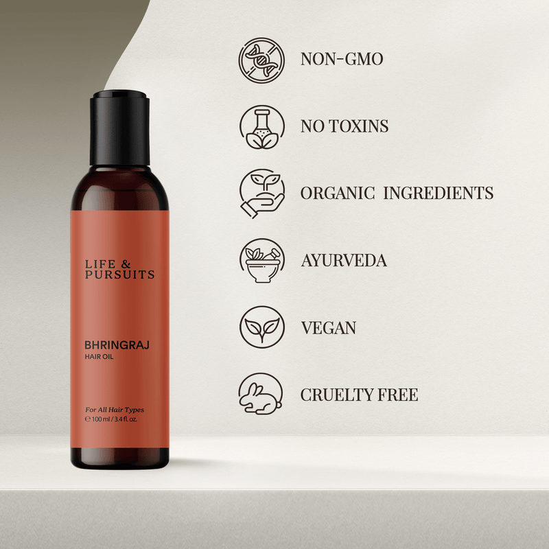 life & pursuits | bhringraj oil| ayurvedic dry scalp therapy, strong & healthy hair