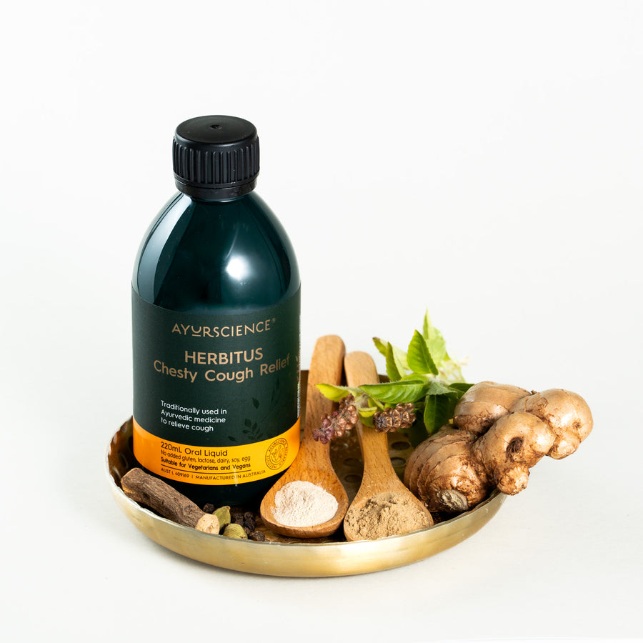 ayurscience | herbitus chesty cough relief | 220ml