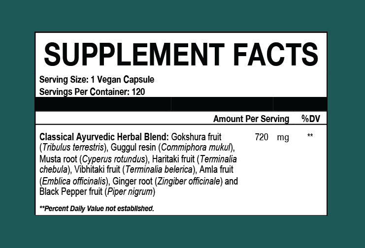 harmony veda | gokshuradi guggul capsules | 120 caps