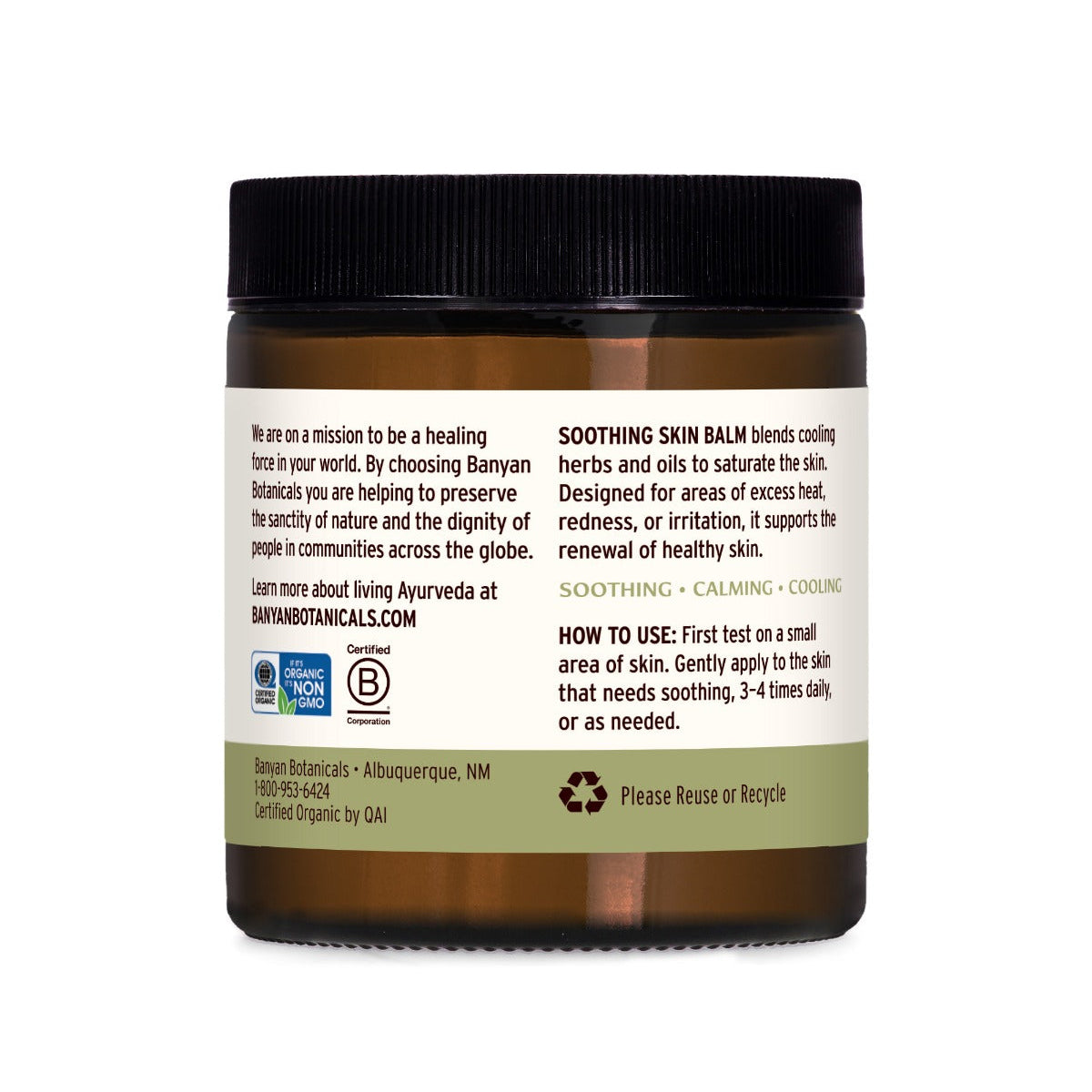 soothing skin balm - certified organic