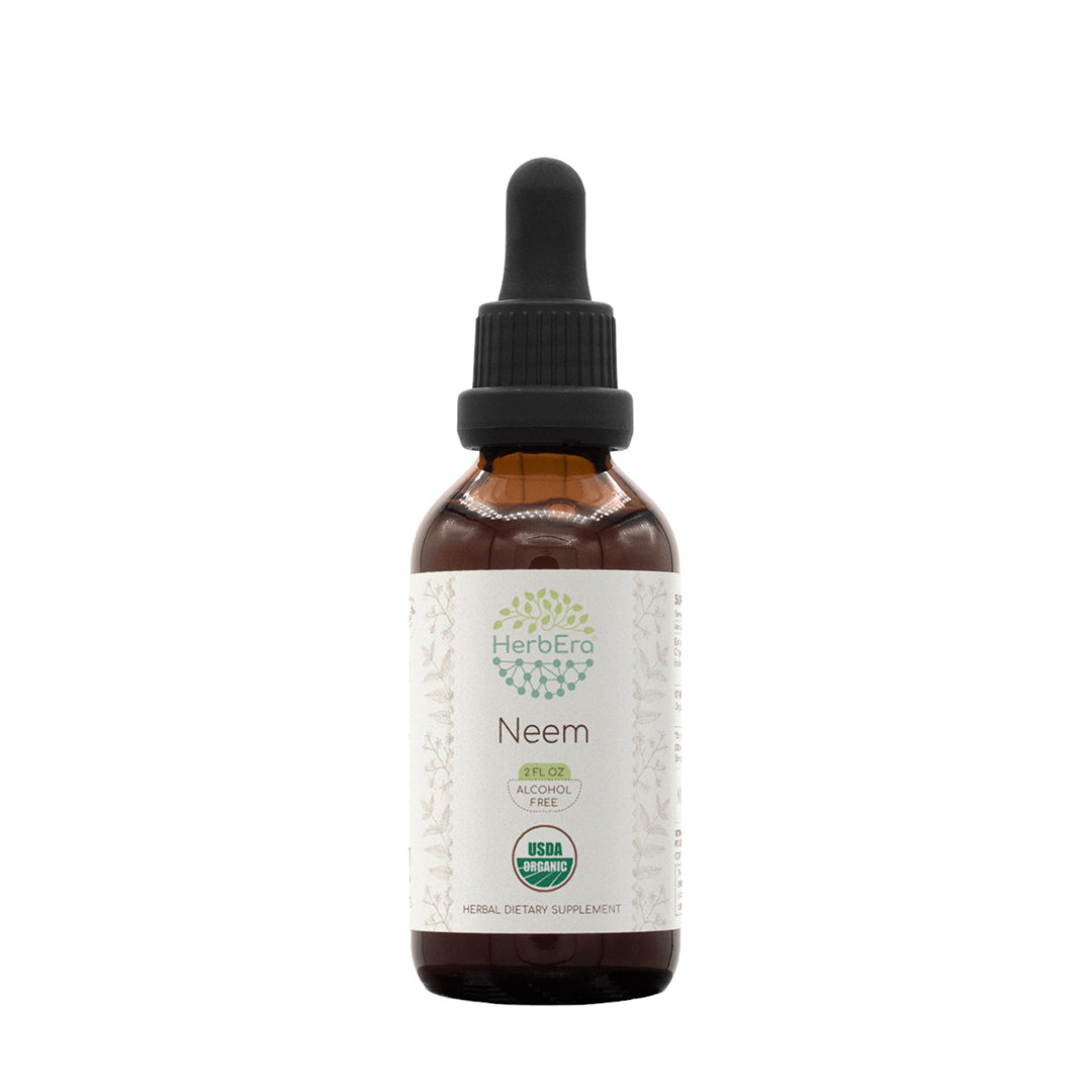 herbera | neem herbal extract tincture | organic | alcohol-free | 60ml | made in usa