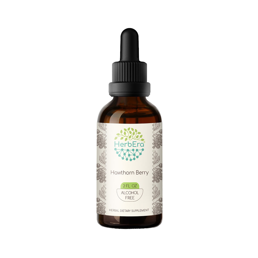 herbera | hawthorn berry | herbal extract tincture | 60ml | organic | alcohol free | dried berry | made in usa