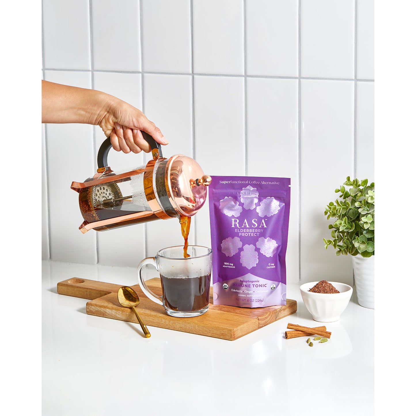 rasa | elderberry protect | 226g | elderberry | turkey tail | ginger