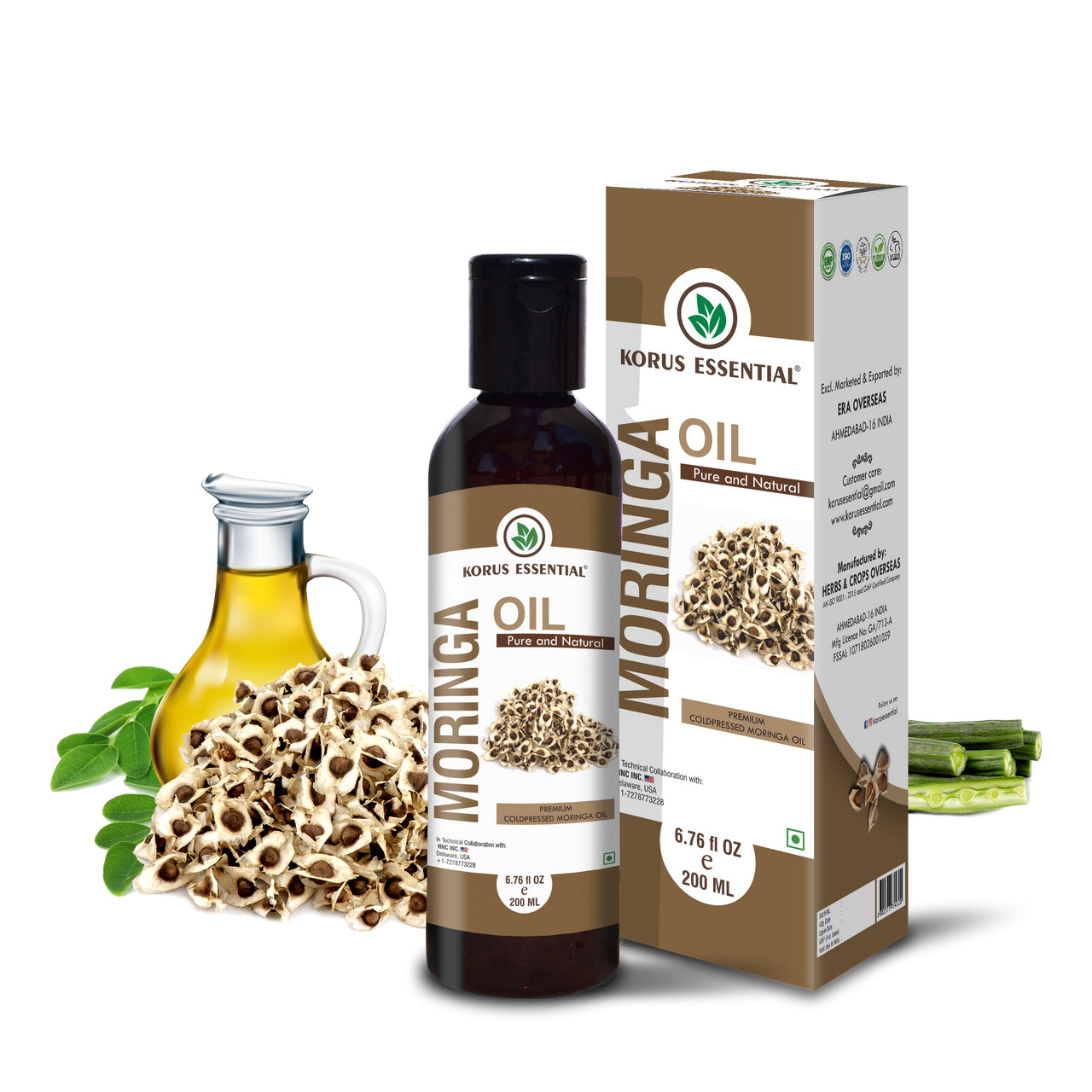 korus essential | moringa oil | 200ml