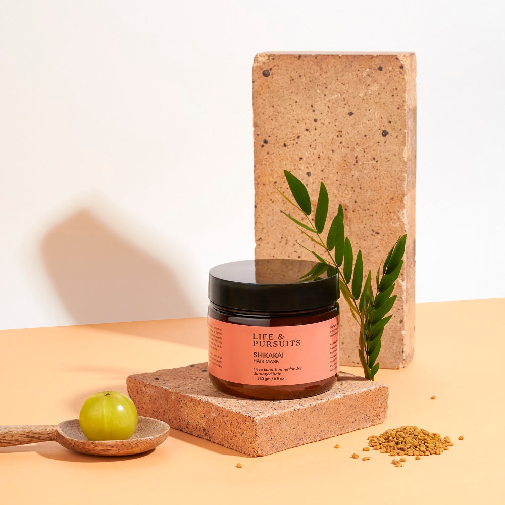 life & pursuits | shikakai hair mask| 250 gm |dry and damaged hair
