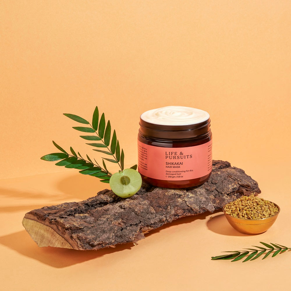 life & pursuits | shikakai hair mask| 250 gm |dry and damaged hair