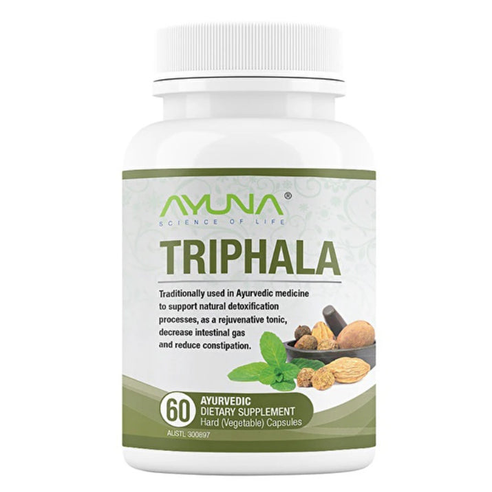 ayuna | triphala capsules | 60 caps