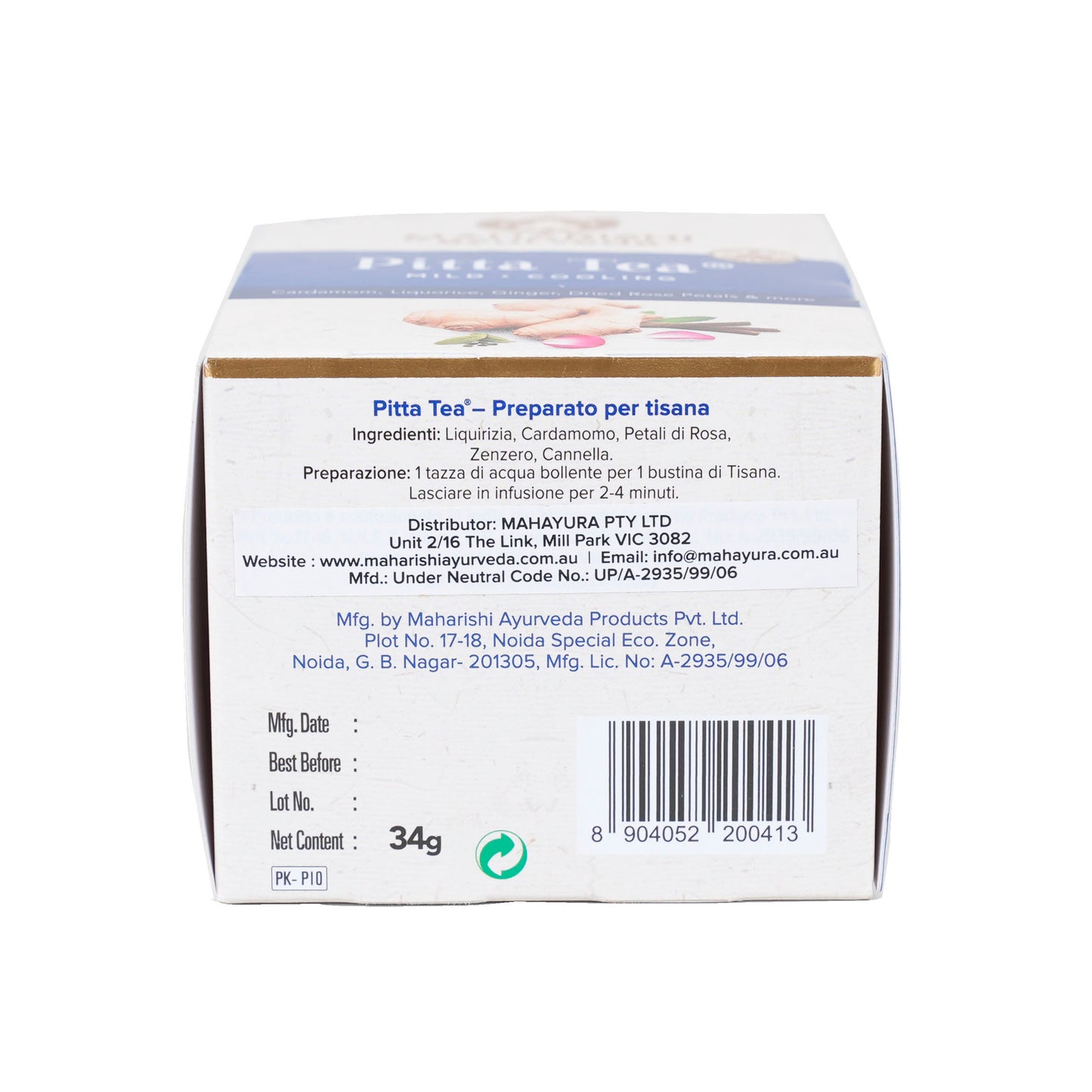 maharishi ayurveda | pitta tea