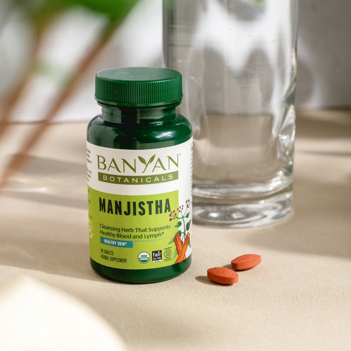 manjistha tablets | certified organic | 90 count