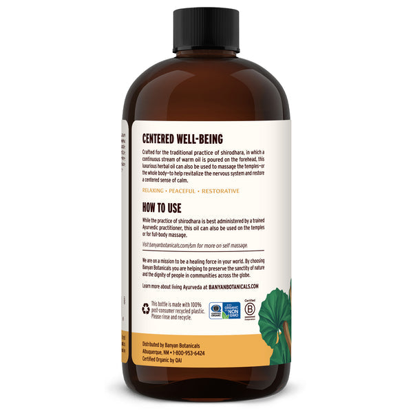 shirodhara oil - certified organic