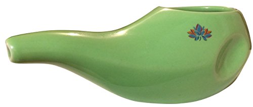 ergonomic ceramic neti pot - sattvic health store - an ayurveda products store for australia