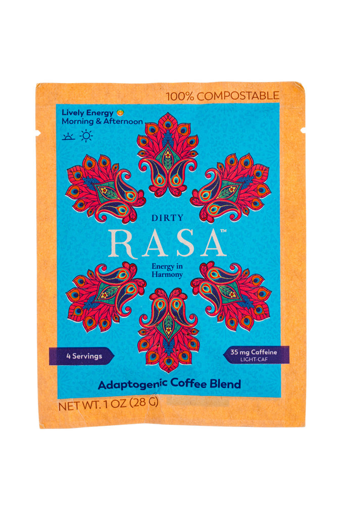rasa | dirty | herbal coffee alternative | naturally caffeine-free | ashwagandha | shatavari