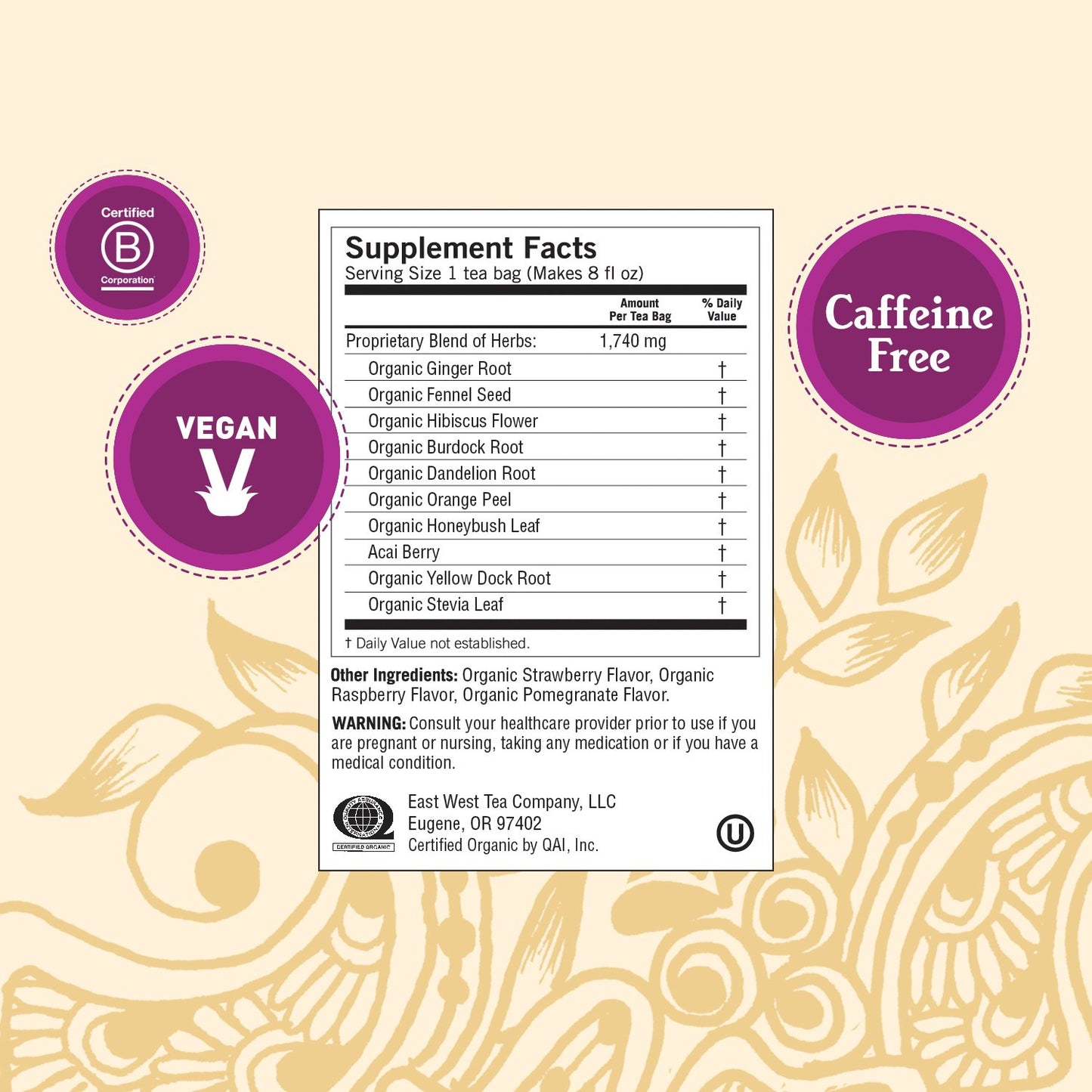 yogi tea | berry detox | herbal tea | 16 tea bags