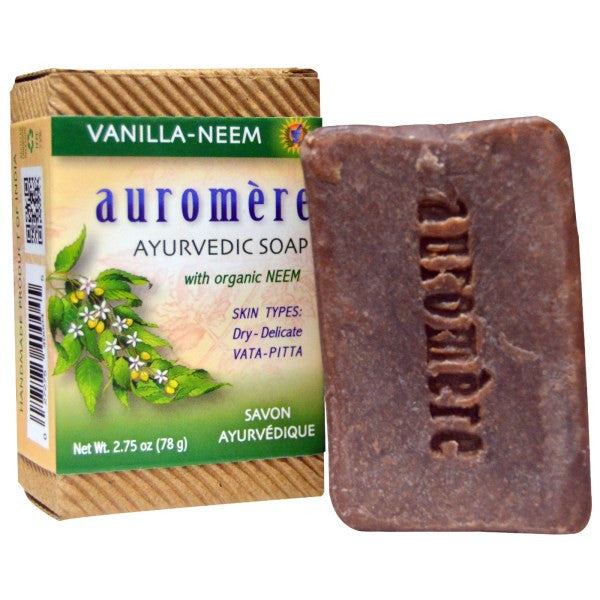 ayurvedic soap vanilla-neem (78 g) - sattvic health store - an ayurveda products store for australia