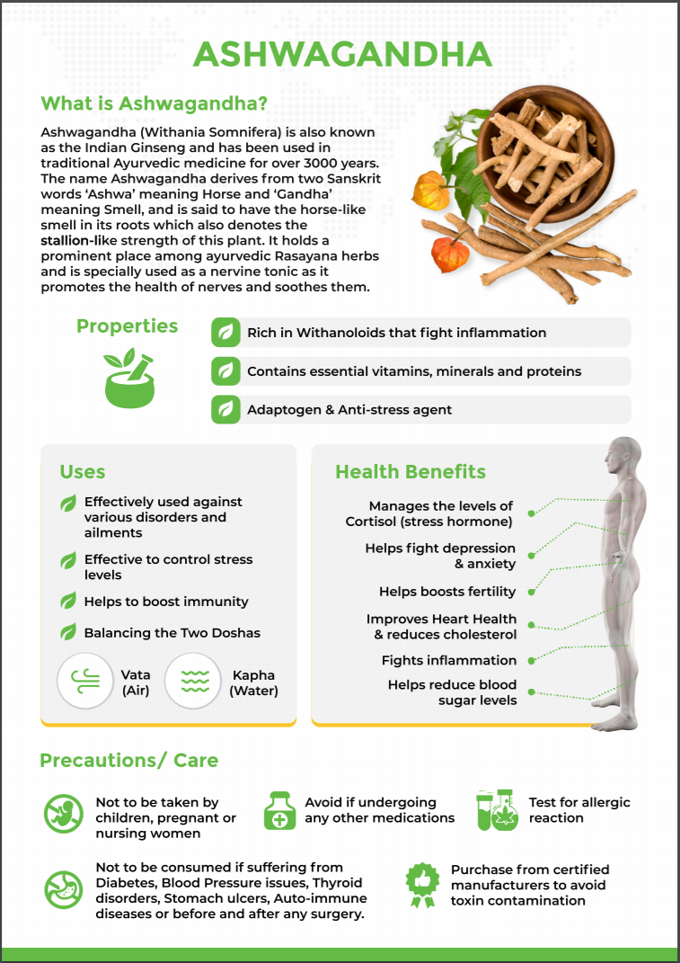 ashwagandha powder - certified organic