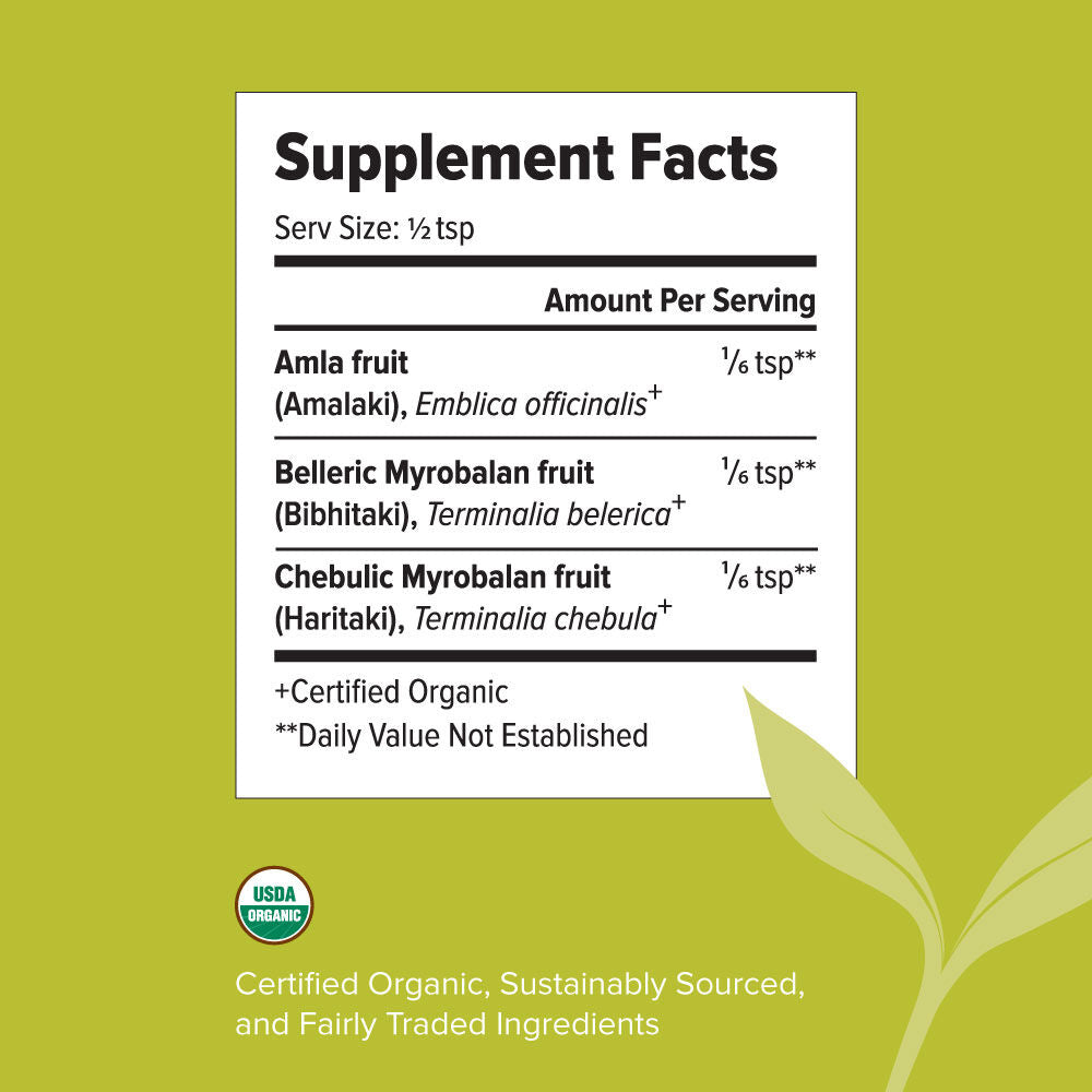 triphala powder - certified organic