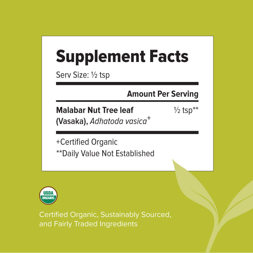 vasaka powder - certified organic (227gm)