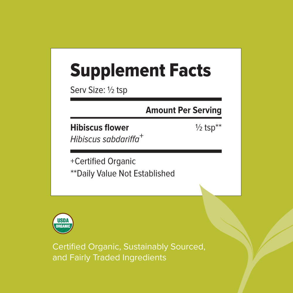 hibiscus powder - certified organic