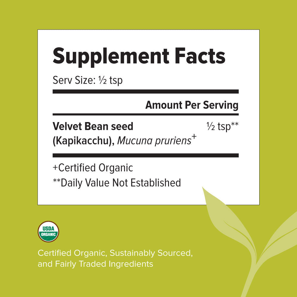 kapikacchu (mucuna) powder - certified organic