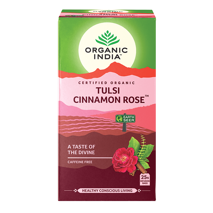 tulsi cinnamon rose tea organic india