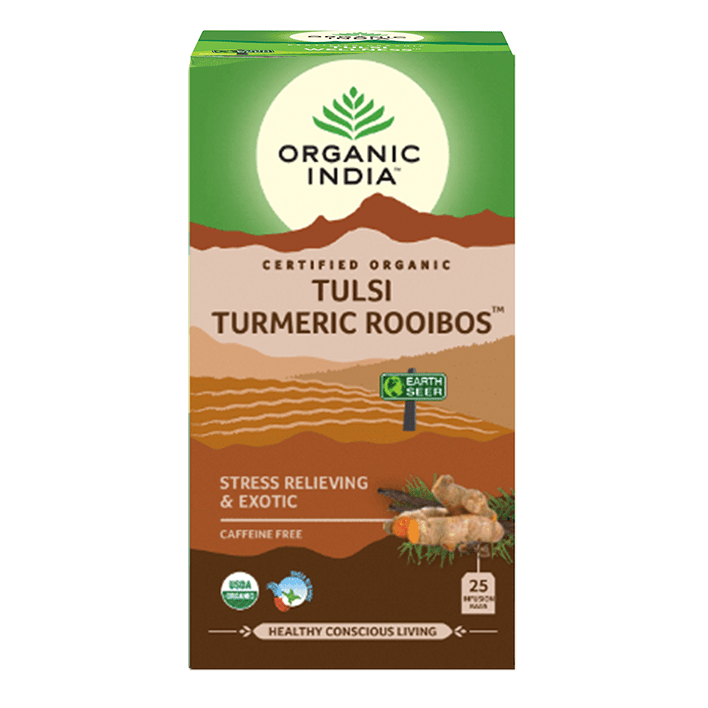 tulsi turmeric rooibos tea - organic india