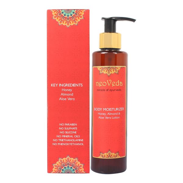 neoveda | body moisturiser lotion | honey | almond | aloe vera