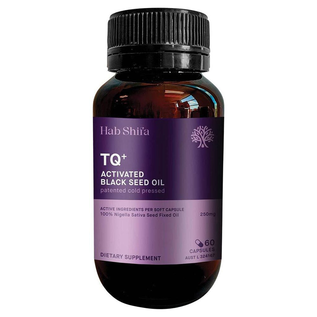hab shifa | tq+ activated black seed oil | 60 capsules