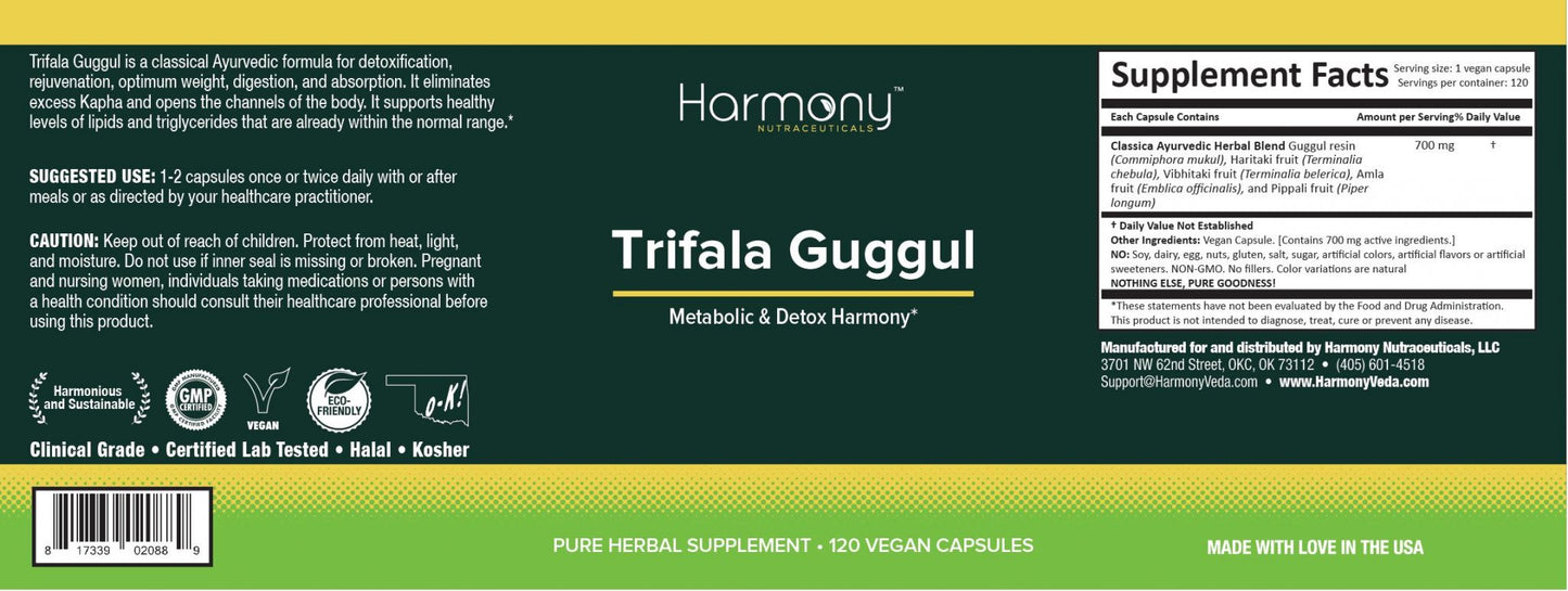 harmony veda triphala guggulu capsules