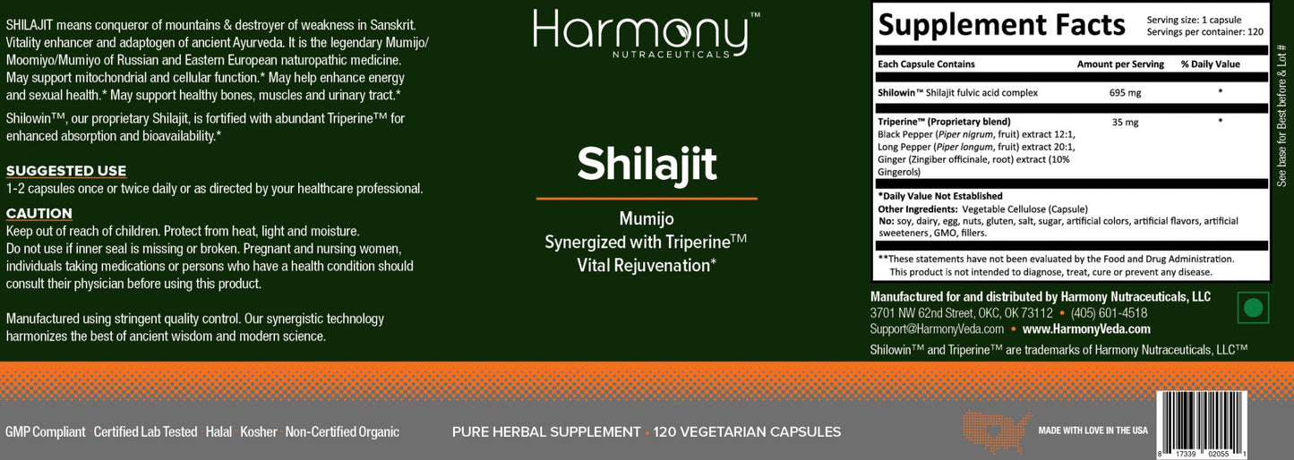 harmony veda shilajit capsules