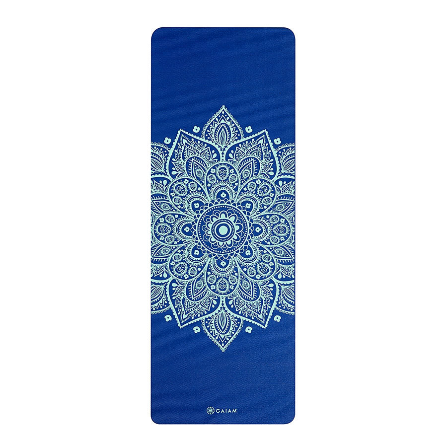 gaiam | performance essential support yoga mat | indigo | 4.5mm