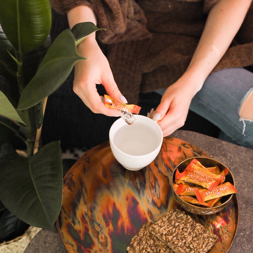 the ginger people | gin gins ginger candy bag | chewy spicy turmeric | 60g