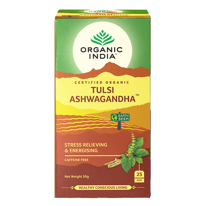 organic india | tulsi ashwagandha | 25 tea bags