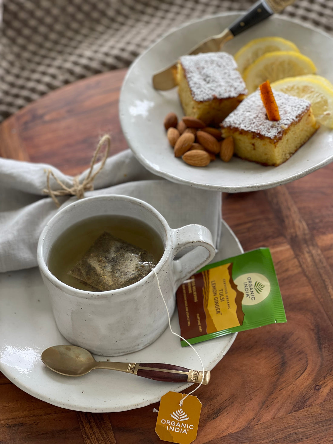 organic india | tulsi lemon ginger| 25 tea bags