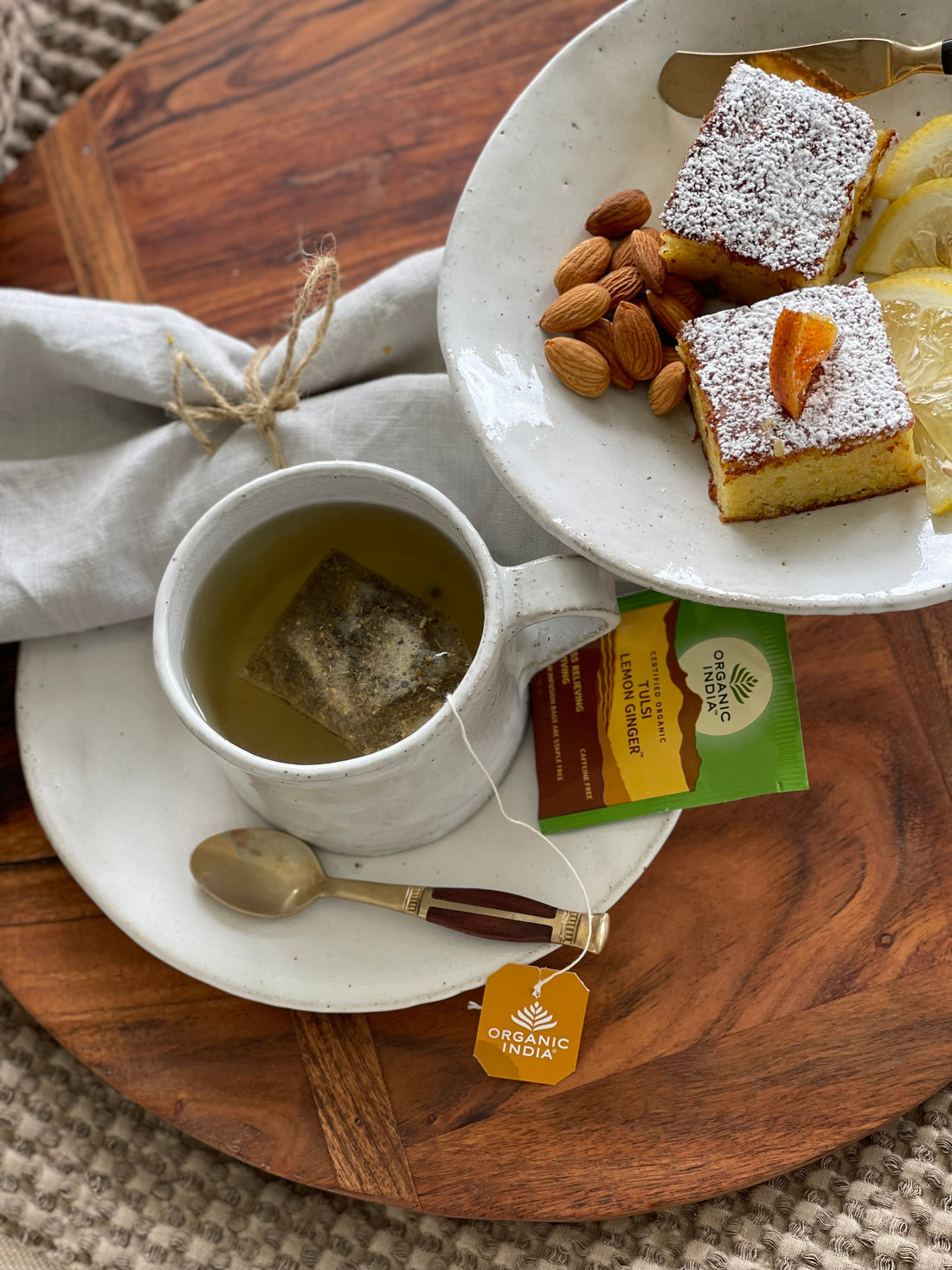 organic india | tulsi lemon ginger| 25 tea bags