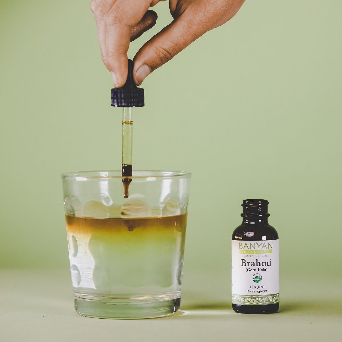 brahmi/gotu kola liquid extract | certified organic | 30ml | supports healthy brain