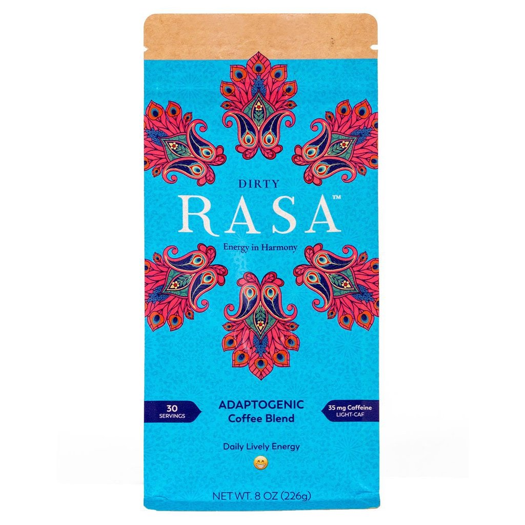 rasa dirty herbal coffee alternative | naturally caffeine-free ashwagandha | shatavari