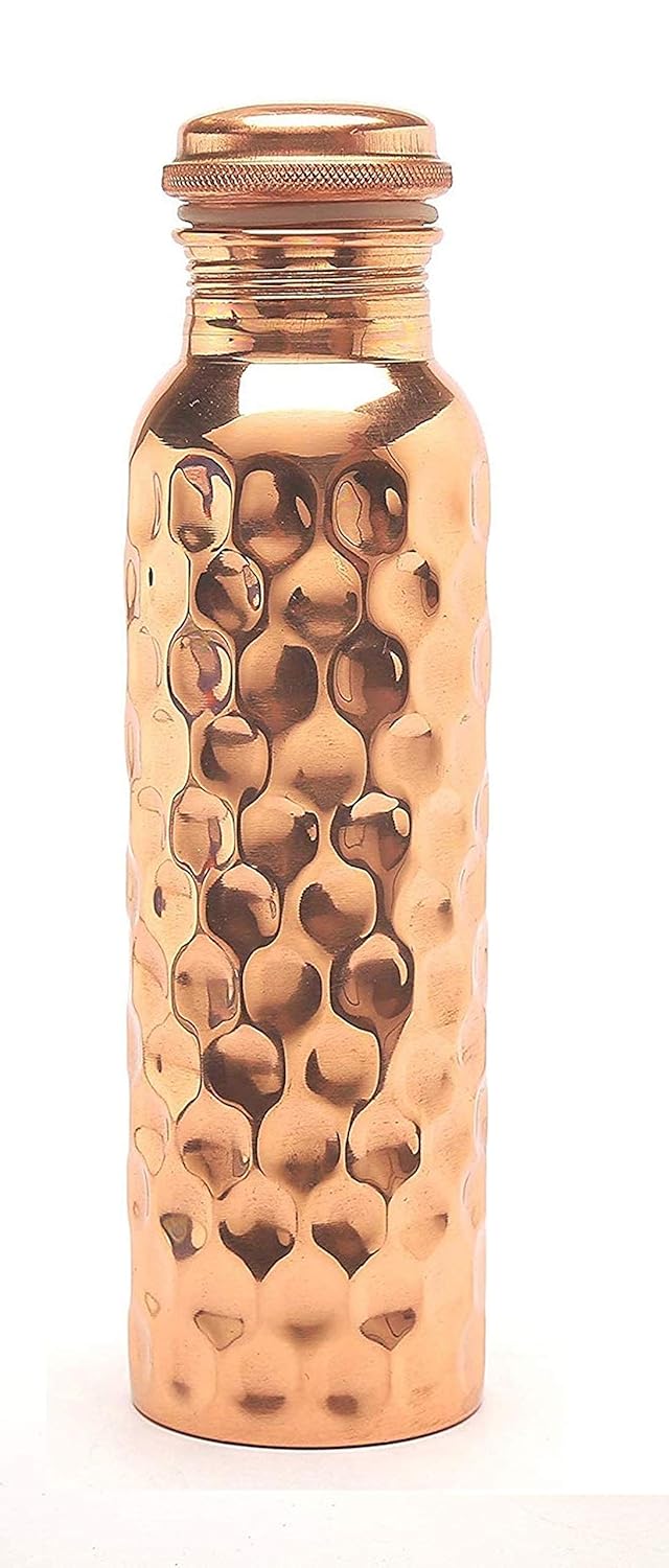 Pure Copper Water Bottle | Diamond Desgin