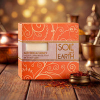 Soil and Earth | Saffron & Honey | Handmade Soap Bar