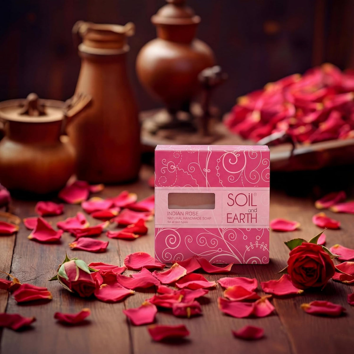 Soil and Earth | Indian Rose | Handmade Soap Bar