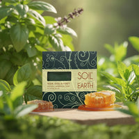 Soil and Earth | Neem, Basil, & Honey | Handmade Soap Bar