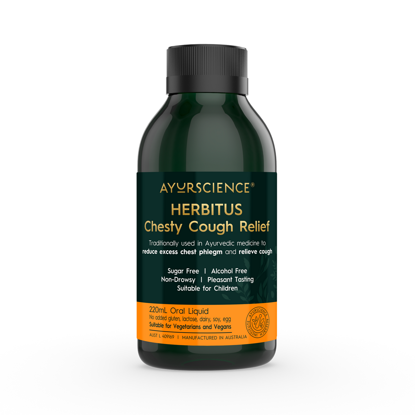 ayurscience | herbitus chesty cough relief | 220ml