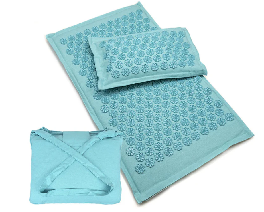 SG | Acupressure Mat, Bag and Pillow Set | Sky Blue