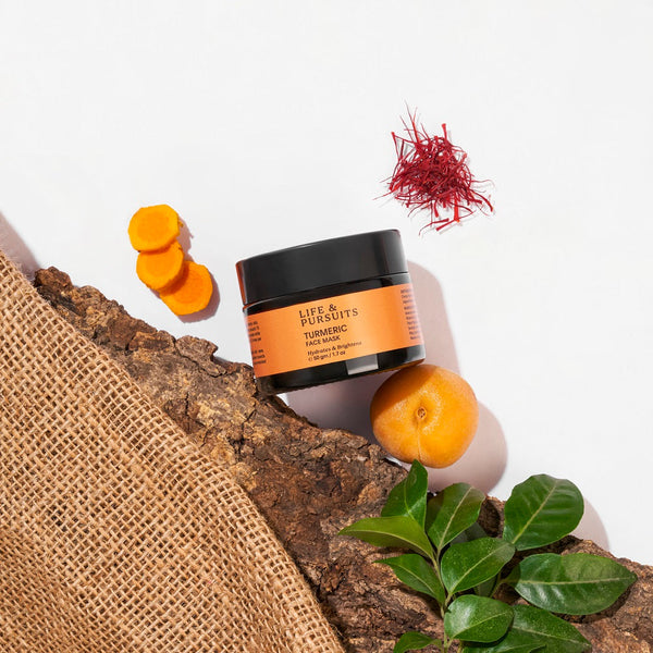 Life & Pursuits | Turmeric Face Mask |50gm | Clay Facial Mask with Vitamin C