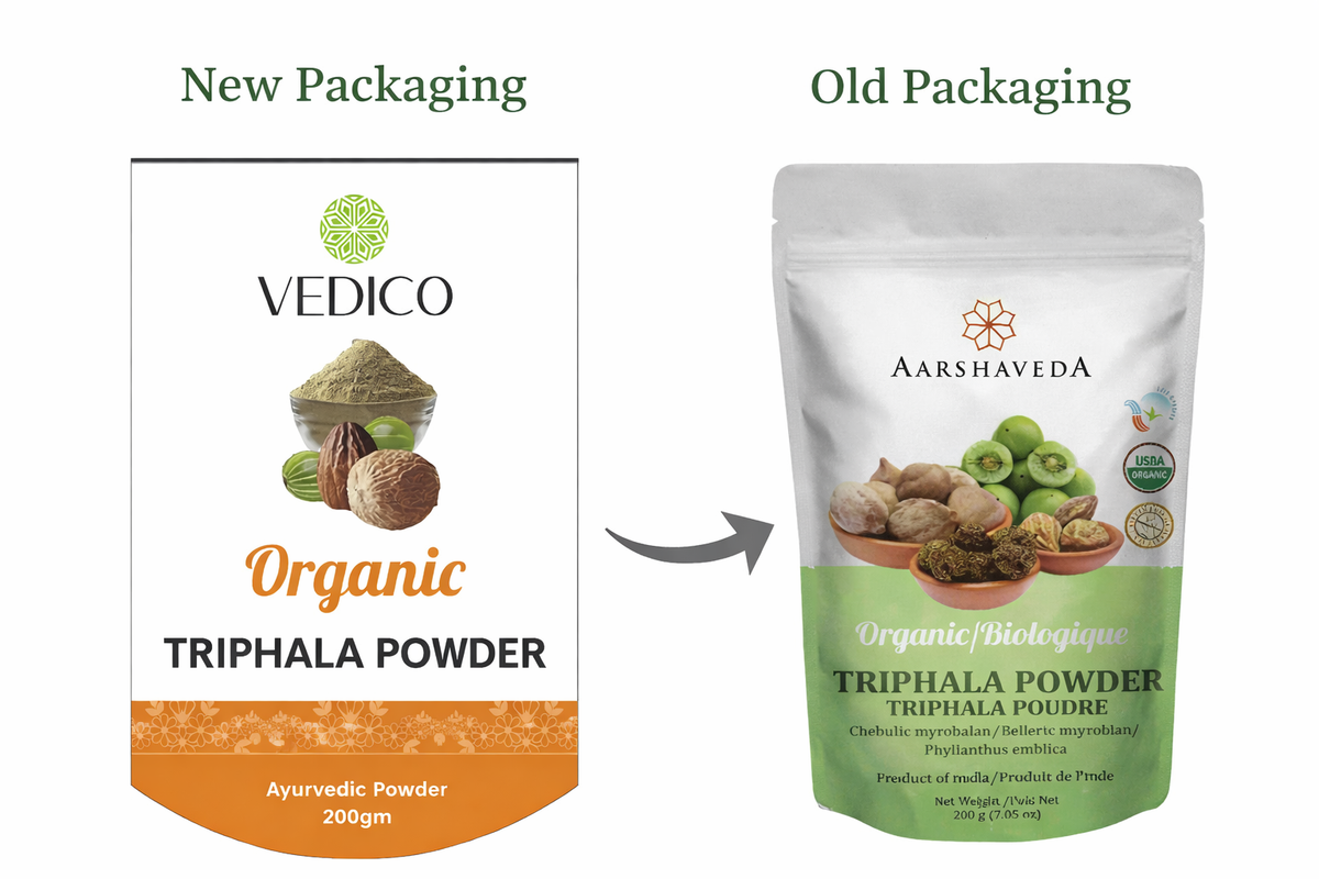 Aarshaveda | Triphala Powder | USDA Certified Organic | Detox | Cleanse