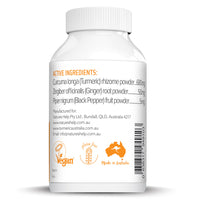 Natures Help | Organic Turmeric Capsules with Black Pepper and Ginger | 120 Capsules