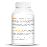 Natures Help | Organic Turmeric Capsules with Black Pepper and Ginger | 120 Capsules