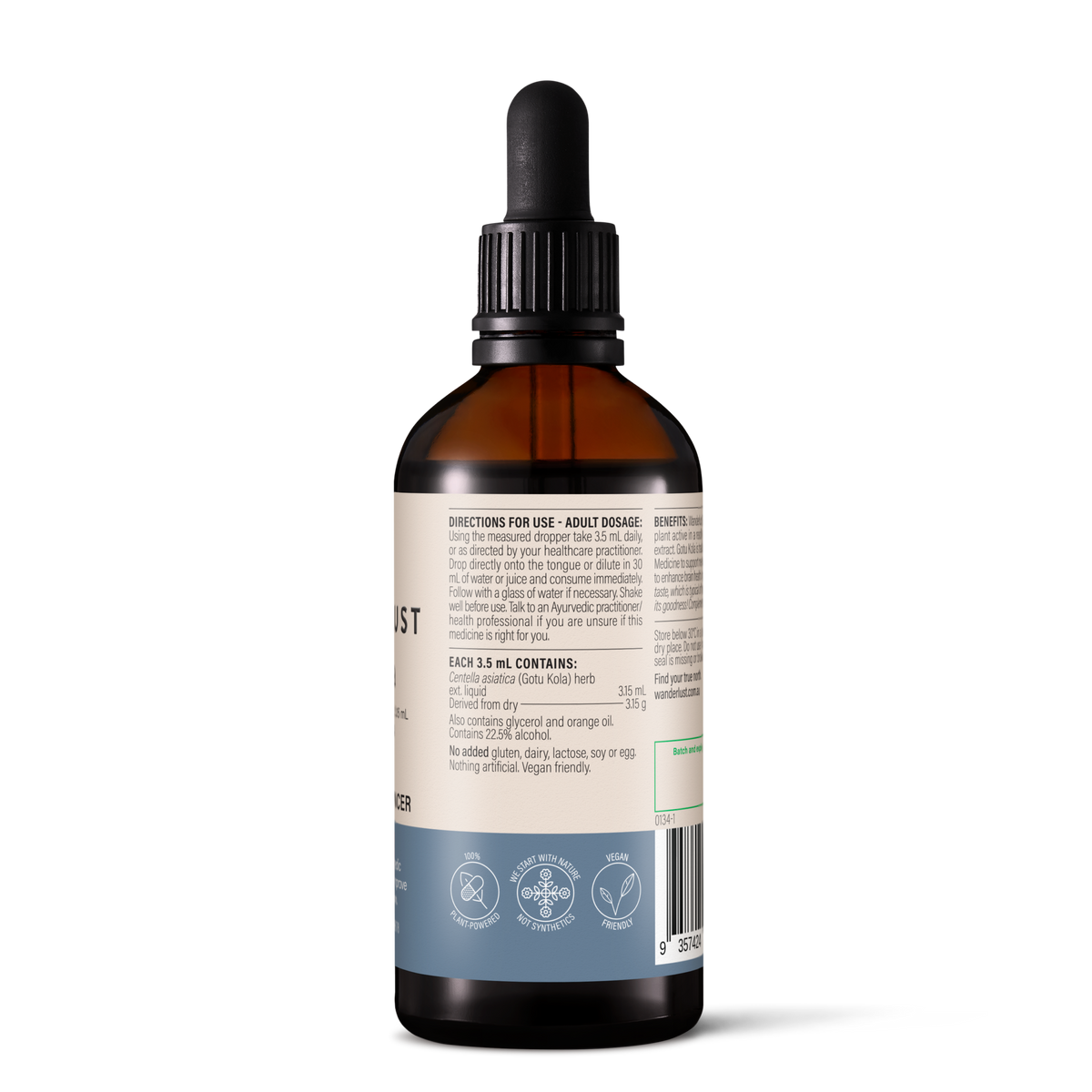 Wanderlust | Gotu Kola drops | 90ml