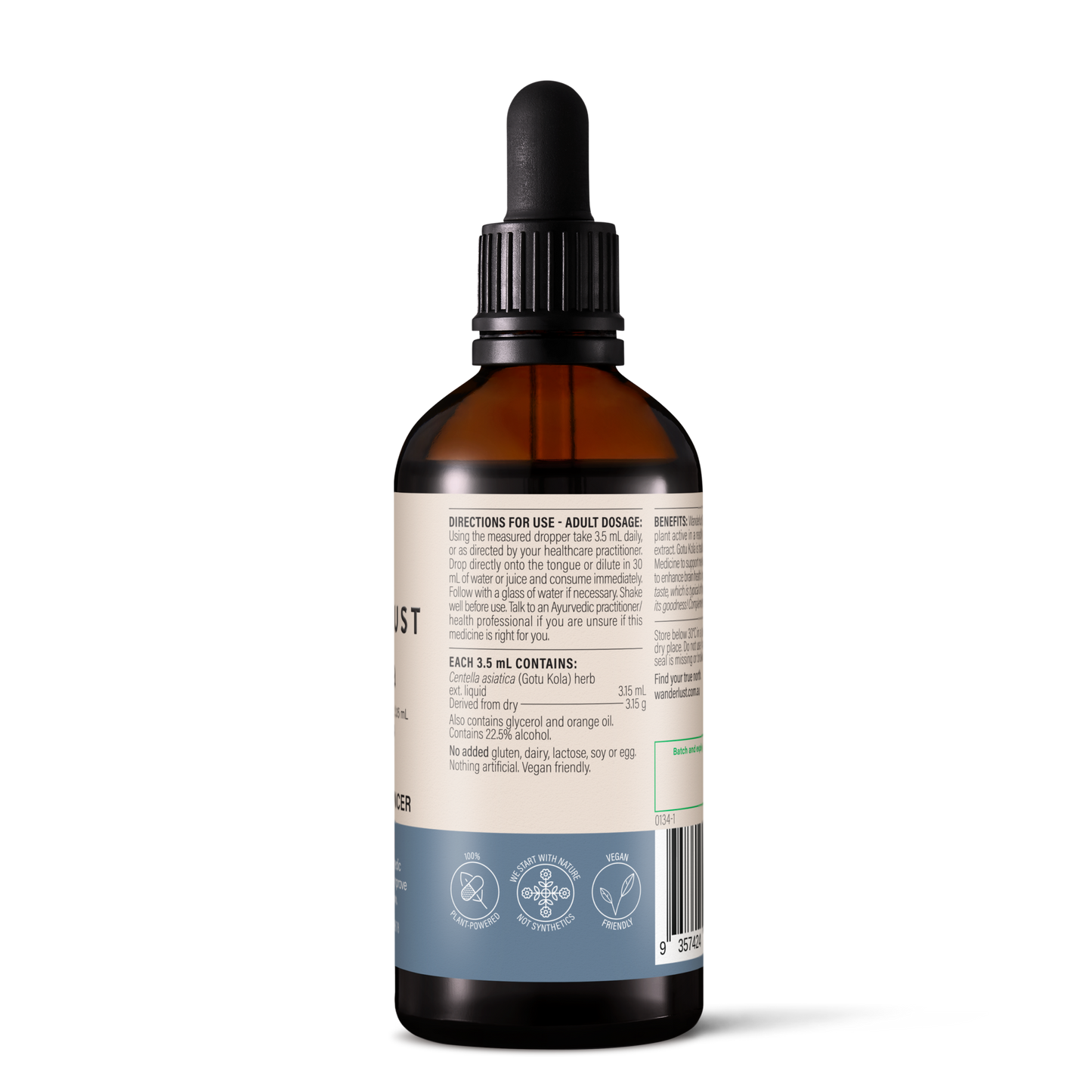 wanderlust | gotu kola drops | 90ml