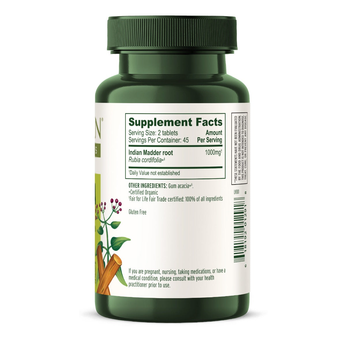 Manjistha Tablets | Certified Organic | 90 Count